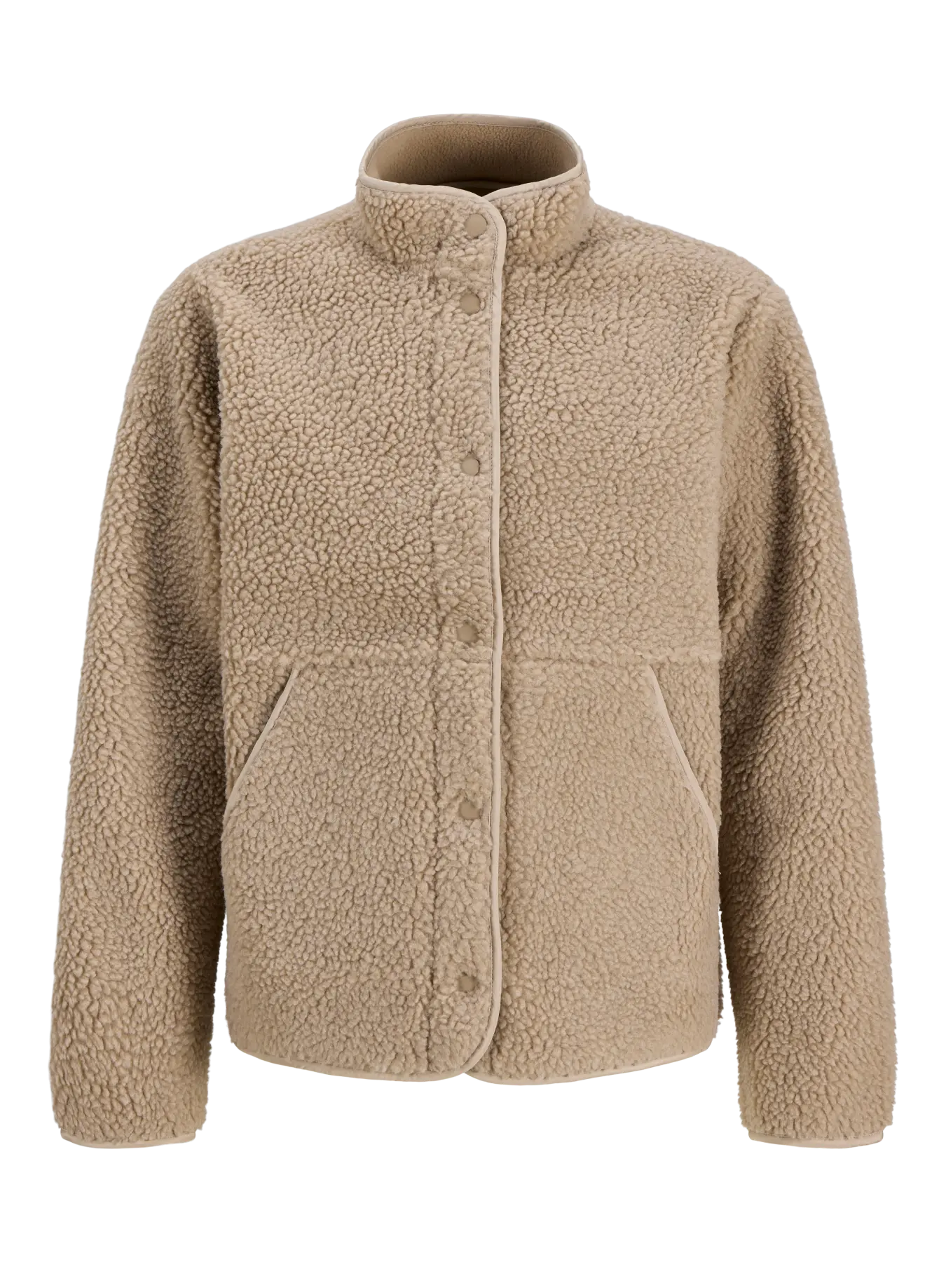 veste teddy brun clair