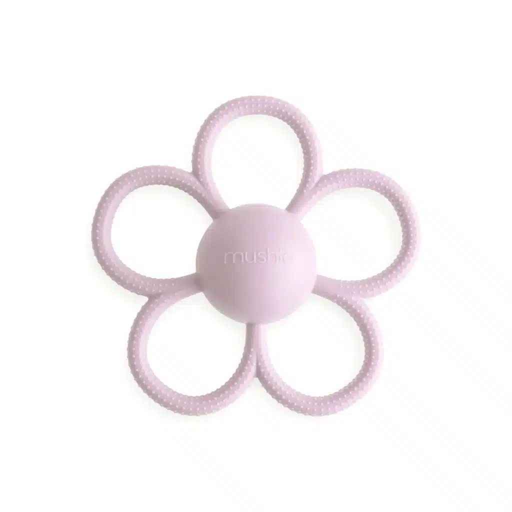 anneau de dentition hochet marguerite lila
