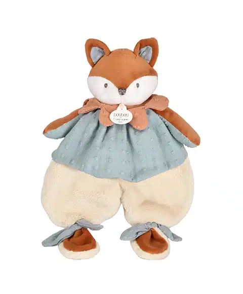 doudou plat renard timo 29 cm