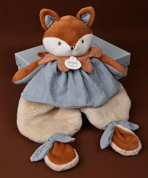 doudou plat renard timo 29 cm