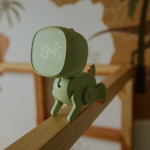 réveil dino vert