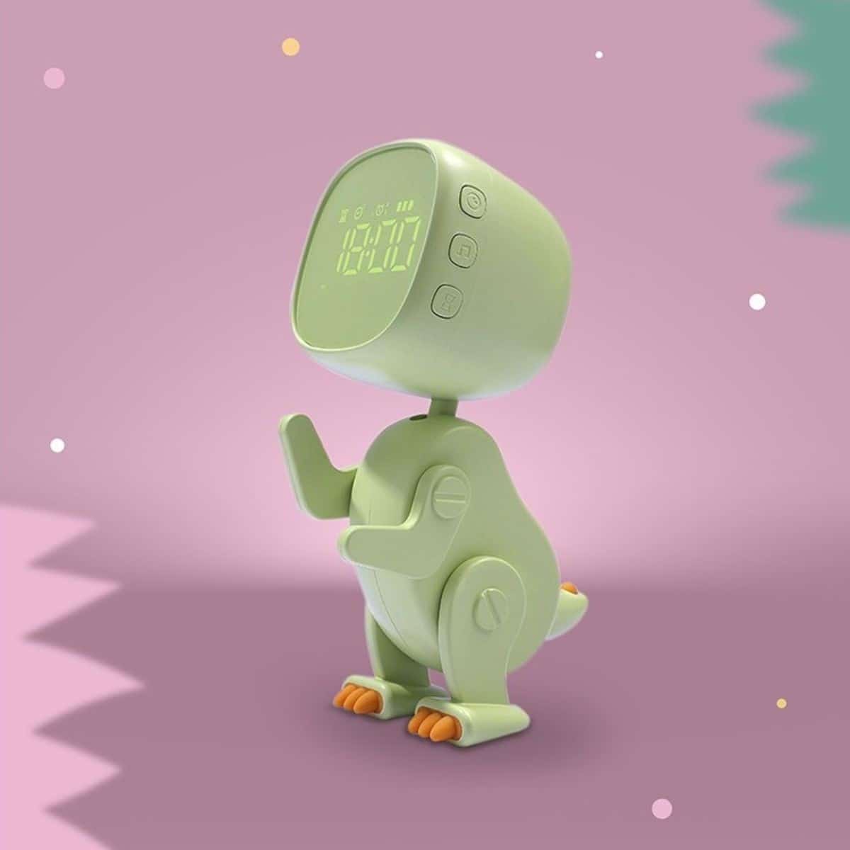 réveil dino vert