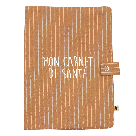 protege-carnet-gaze-rayures-fines