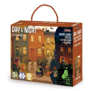 puzzle day & night halloween