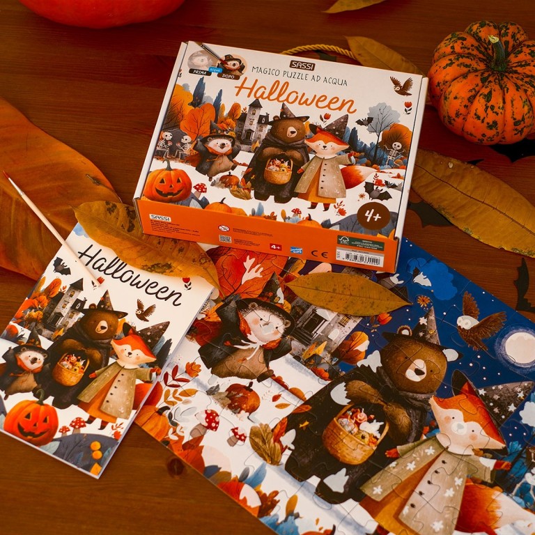 puzzle magique à l'eau halloween