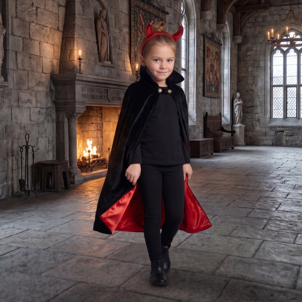 cape et serre tête vampire