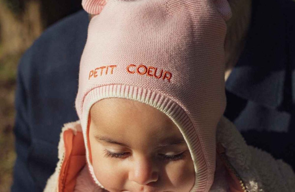 bonnet petit coeur bébé