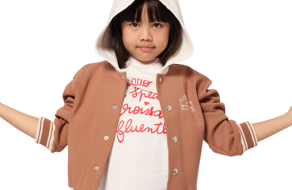 gilet à capuche camel