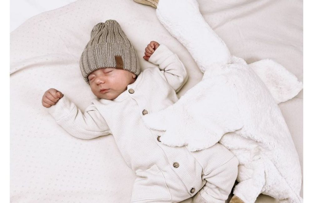 pyjama bébé sans pieds – beige avec poches